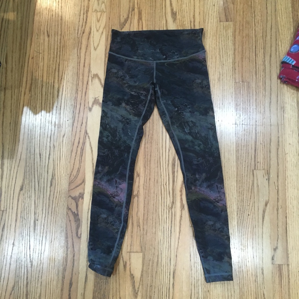 Lululemon Marble High Rise Leggings Girls Small